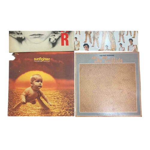 44 - Set of 4 rock vinyl LPs: Sunfighter (Paul Kantner & Grace Slick), U2 War, 50,000,000 Elvis Fans Can'... 