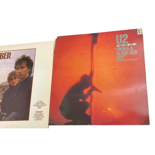 45 - Pair of U2 vinyl records: October (1981) studio album and Under a Blood Red Sky Live mini-LP (1983),... 