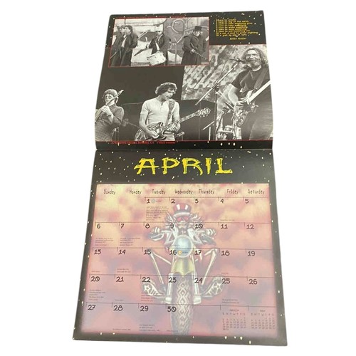 46 - Set of 3 Grateful Dead wall calendars, years 2002, 2003 and another undated issue, each with psyched... 