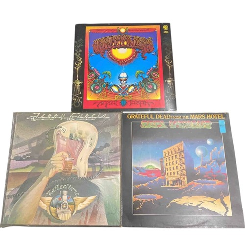 51 - Set of 3 rock vinyl albums comprising Jerry Garcia's self-titled solo release, Grateful Dead Aoxomox... 