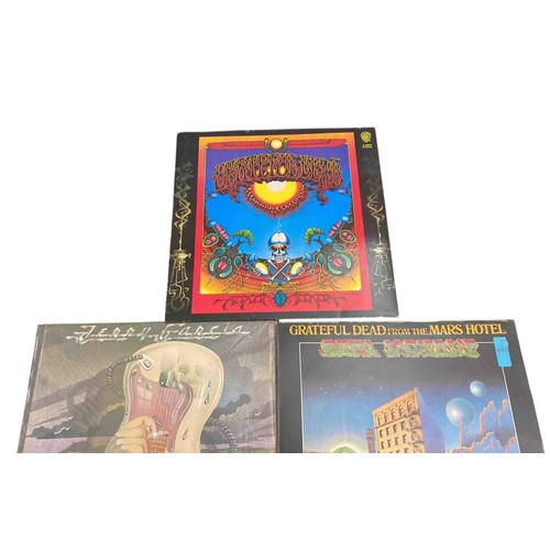 51 - Set of 3 rock vinyl albums comprising Jerry Garcia's self-titled solo release, Grateful Dead Aoxomox... 