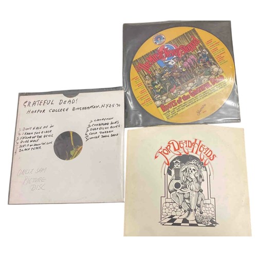 52 - Group of three Grateful Dead related LPs: bootleg picture disc Harpur College, Binghamton, NY 5.2.70... 