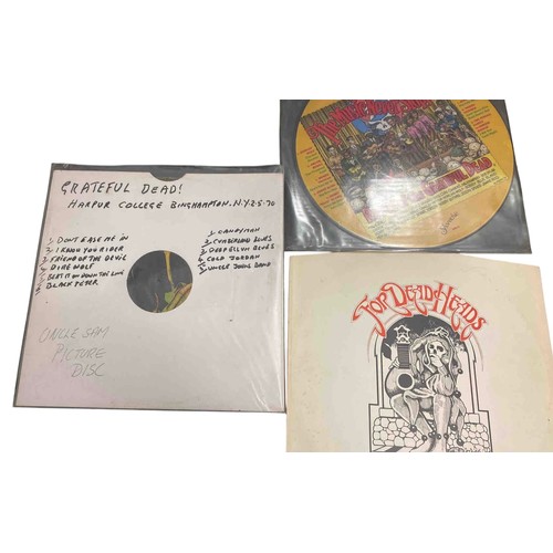 52 - Group of three Grateful Dead related LPs: bootleg picture disc Harpur College, Binghamton, NY 5.2.70... 