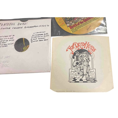 52 - Group of three Grateful Dead related LPs: bootleg picture disc Harpur College, Binghamton, NY 5.2.70... 