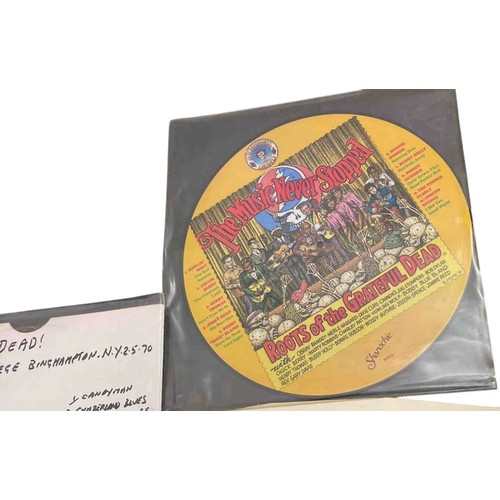 52 - Group of three Grateful Dead related LPs: bootleg picture disc Harpur College, Binghamton, NY 5.2.70... 