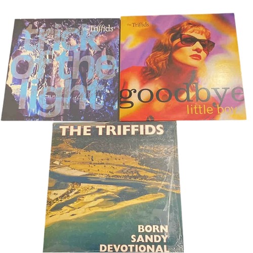 59 - Set of 3 Triffids vinyl records: Born Sandy Devotional LP, Trick of the Light 12-inch single, and Go... 