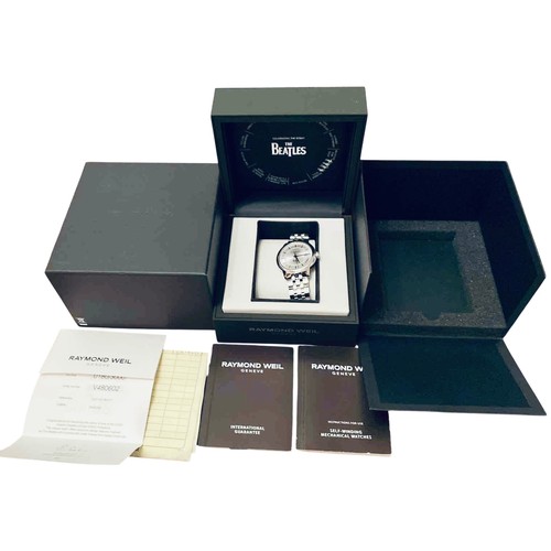 1A - A Raymond Weil Maestro The Beatles wristwatch, stainless steel with stainless steel strap, presented... 