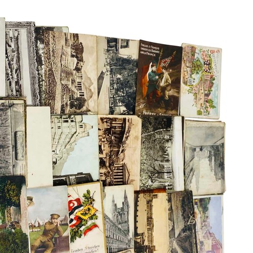 Collection of early 20th-century postcards, comprising topographical ...
