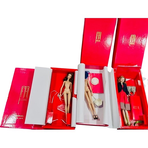 33 - A group of FR Monogram fashion dolls, including nude articulated figures and a dressed example, pres... 