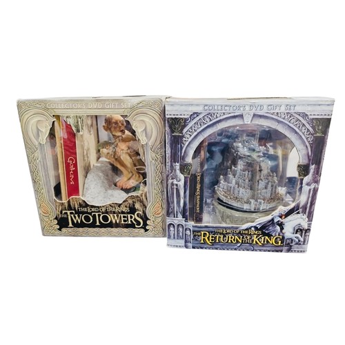 46 - 2 boxed Sideshow Weta The Lord of the Rings Collector's DVD Gift Sets: The Two Towers with Gollum fi... 