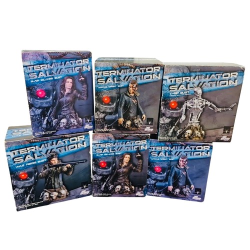 28 - A group of DC Unlimited 'Terminator Salvation' resin busts, boxed, including Blair Williams, Kyle Re... 