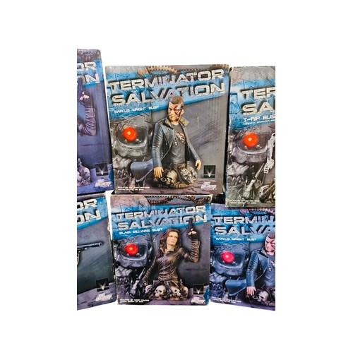 28 - A group of DC Unlimited 'Terminator Salvation' resin busts, boxed, including Blair Williams, Kyle Re... 