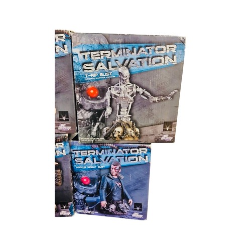 28 - A group of DC Unlimited 'Terminator Salvation' resin busts, boxed, including Blair Williams, Kyle Re... 