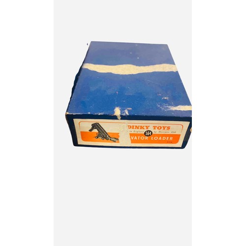 22 - A Dinky Toys die-cast Vator Loader, model 564, in yellow and blue with conveyor belt, presented in t... 