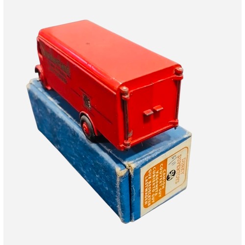 22A - A Dinky Supertoys die-cast Guy advertising van, in red livery for Slumberland Mattresses, with origi... 