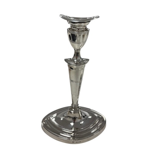 2 - A pair of Mappin & Webb Sterling Silver Candlesticks Birmingham Hallmarked 1976, Weighted bottoms we... 