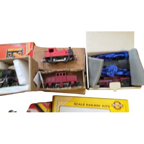 75 - A group of model railway items including Hornby Railways rolling stock and a green LNER locomotive n... 