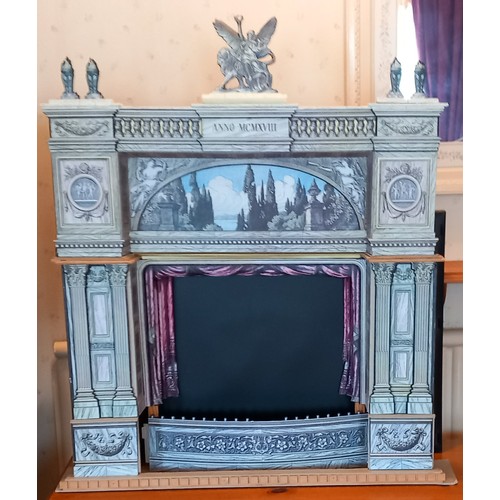 Danish Toy Theatre proscenium made up by Ted using a design published ...