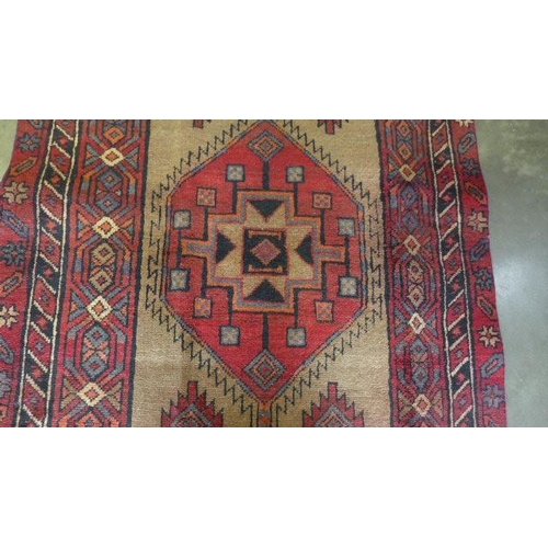 419 - A Hand Knotted Hamadan Runner, 3.20m x 1.55m