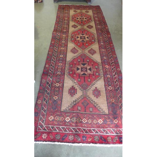 419 - A Hand Knotted Hamadan Runner, 3.20m x 1.55m