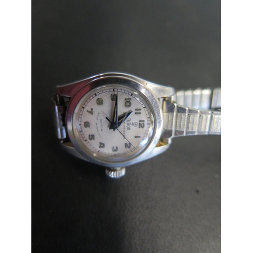 1052 - A Rolex Tudor Oyster Princess self winding ladies stainless steel wristwatch with a Speidel strap an... 