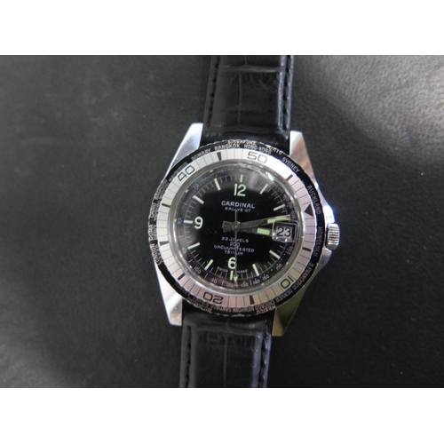 1078 - A gentleman's Cardinal Rallye GT manual wristwatch with Arabic numerals to 12, 6 & 9 o'clock baton m... 