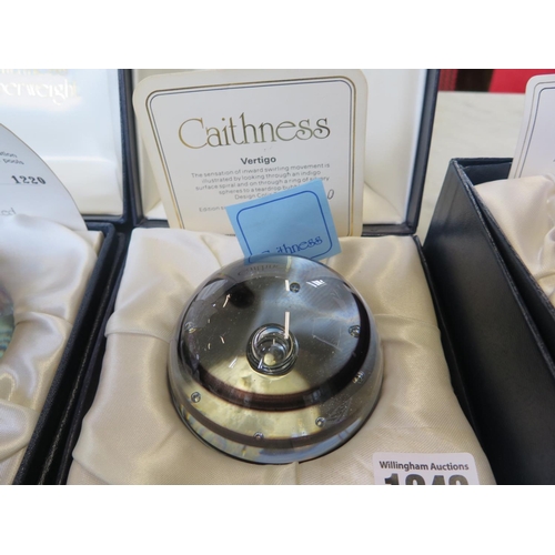 1243 - Three boxed Caithness Special Edition paperweights including Star Beacon Ed no 227, Sea Kelp Ed no 1... 