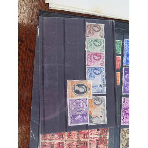 1272 - Commonwealth stamp collection on stock cards and album pages - Variety of mint and used stamps