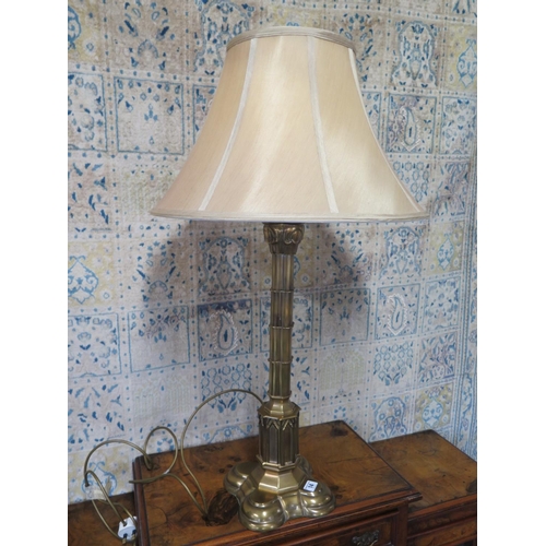 14 - A modern table lamp and shade - in working order