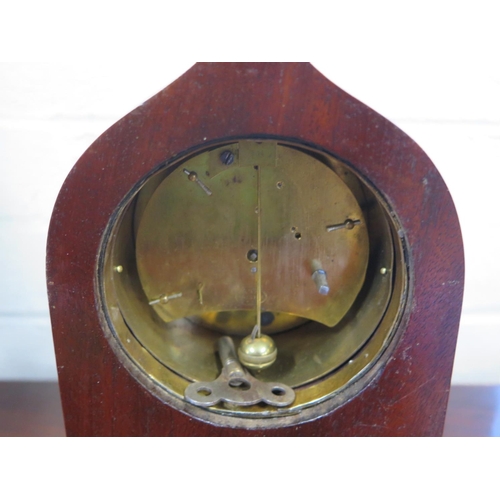 213 - An Edwardian 8 day inlaid mantle clock