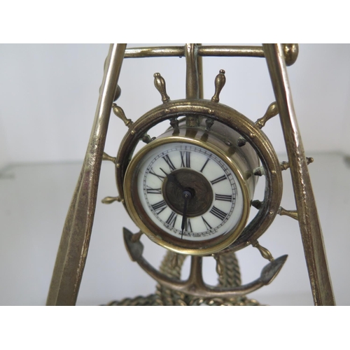 217 - A Maritime novelty clock - Height 35cm