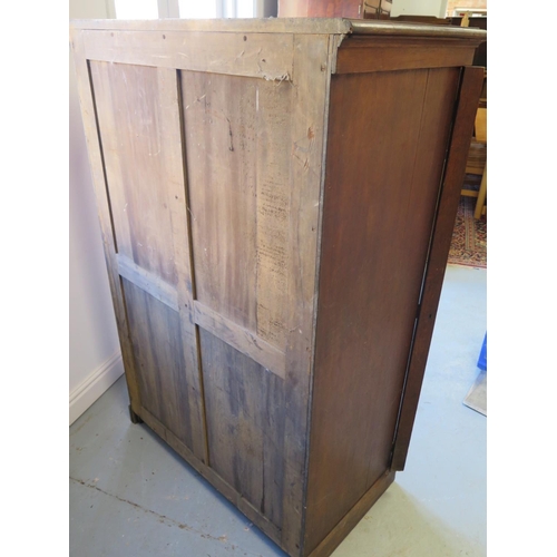 305 - A late 19th century oak museum shop cabinet with a series of 16 small drawers and seven double drawe... 