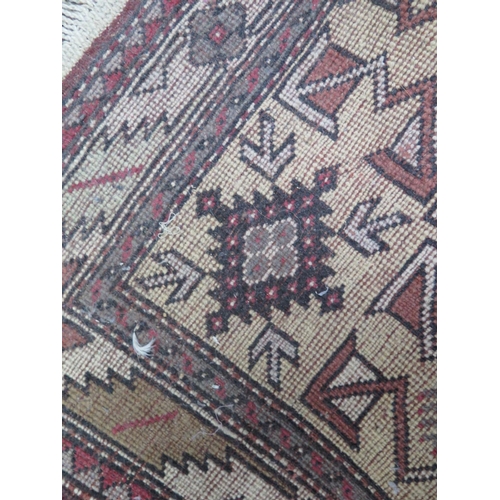 427 - Two woolen hand made rugs - 76cm x 125cm and 115cm x 198cm