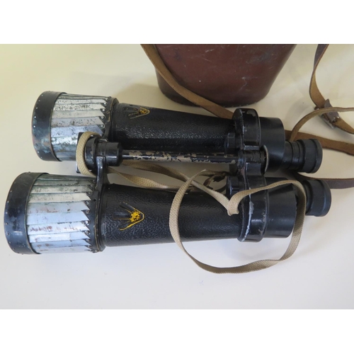 509 - A pair of Barr and Stroud Naval 1x CF 41 binoculars AP NO 1900A Serial No 309577 with shades and bro... 