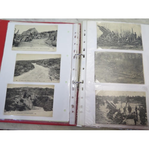 523 - An album containing approx 200 postcards relating to World War I