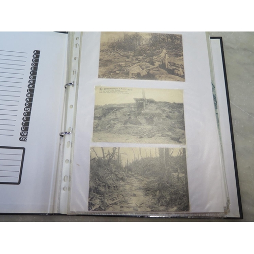 528 - An album containing approx 200 postcards relating to World War I