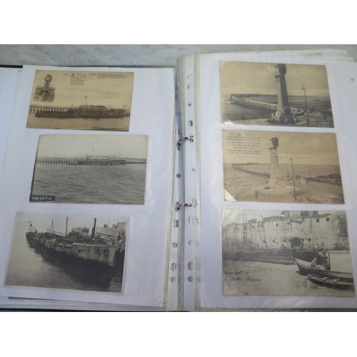 528 - An album containing approx 200 postcards relating to World War I