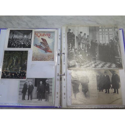 529 - An album containing approx 200 postcards relating to World War I