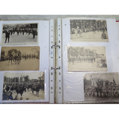 530 - An album containing approx 200 postcards relating to World War I