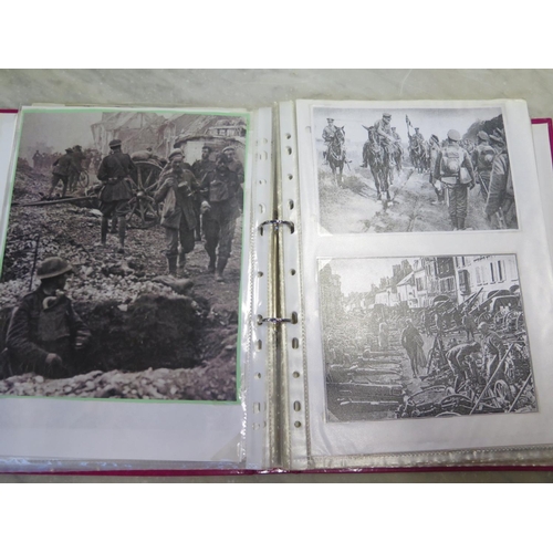 531 - An album containing approx 200 postcards relating to World War I