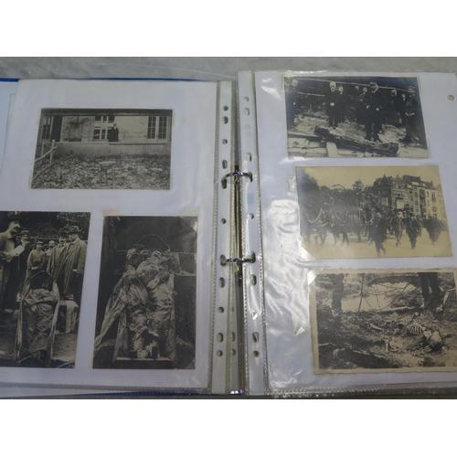 532 - An album containing approx 200 postcards relating to World War I