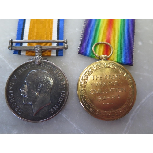 540 - A 1914-18 War Medal and Victory Medal awarded to 112628 Pte T S Edwards R.A.M.C