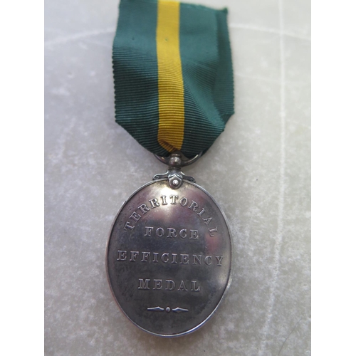 544 - A Territorial Force Efficiency Medal awarded to 522 Pt J W Bettridge 9th London Regiment