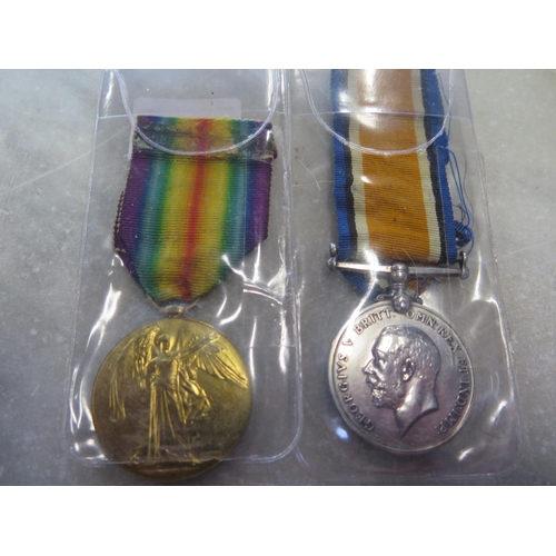 545 - A 1914/18 War Medal and Victory Medal awarded to 1431 Pte A St J Robinson 9th London Regiment