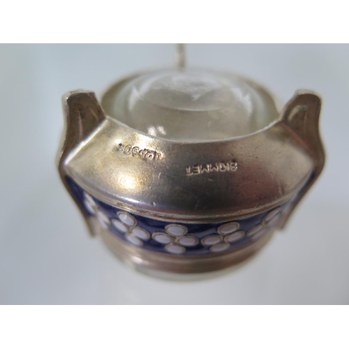 682 - A Russian silver salt - Width 5cm