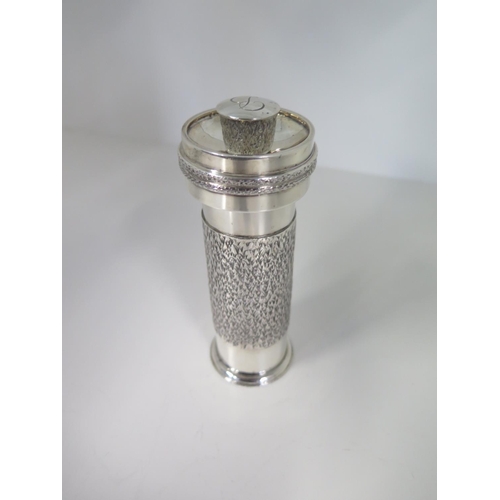 684 - A silver pepper grinder - Height 13cm - Edinburgh 1992, maker JH - overall good condition