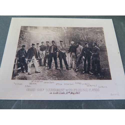 1219 - A photographic reproduction of The Grand Golf Tournament 17th May 1867 featuring Tom Morris and Tom ... 