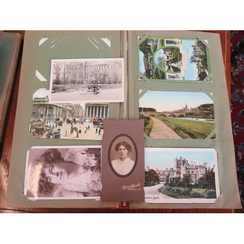 1230 - Two postcard albums of vintage postcards