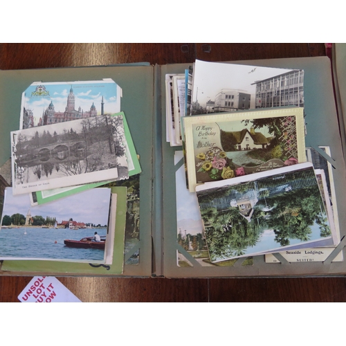 1230 - Two postcard albums of vintage postcards