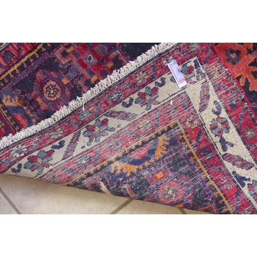 403 - A hand knotted woolen Hamadan runner - 3.50m x 1.17m